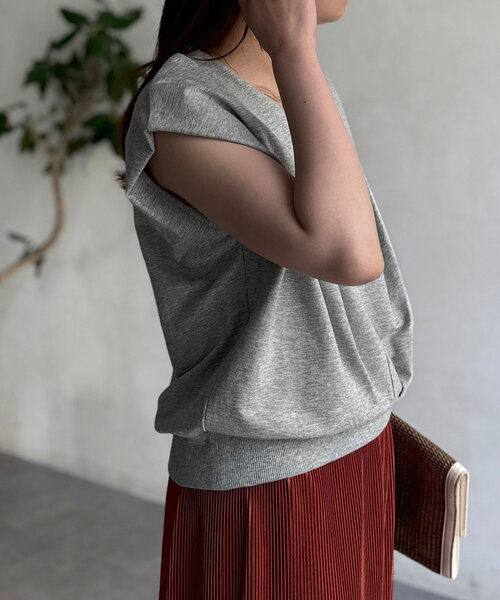 Chez toi(シェトワ)の「スキッパーカットソー(Tシャツ/カットソー・レディース・ホワイト/グレー/ブラック・FREE)」の18枚目の写真