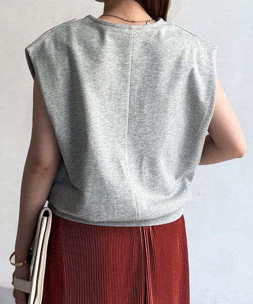 Chez toi(シェトワ)の「スキッパーカットソー(Tシャツ/カットソー・レディース・ホワイト/グレー/ブラック・FREE)」の19枚目の写真