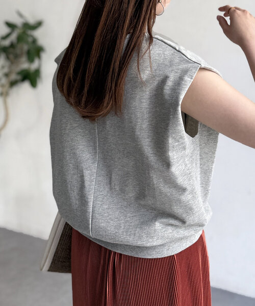Chez toi(シェトワ)の「スキッパーカットソー(Tシャツ/カットソー・レディース・ホワイト/グレー/ブラック・FREE)」の20枚目の写真