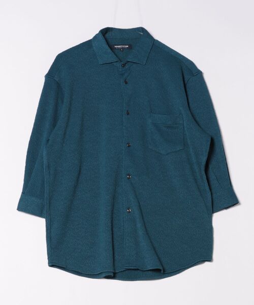 UNION STATION（ユニオンステーション）の「ミストフクレジャガード7分袖シャツ（シャツ/ブラウス・メンズ・ブラック/ホワイト/ダークブルー・M/L/LL）」の2枚目の写真