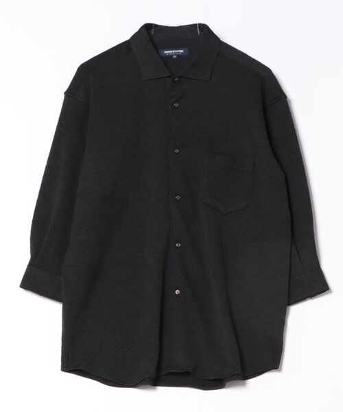 UNION STATION（ユニオンステーション）の「ミストフクレジャガード7分袖シャツ（シャツ/ブラウス・メンズ・ブラック/ホワイト/ダークブルー・M/L/LL）」の3枚目の写真