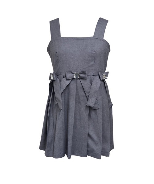 PAIN（ペイン）の「スーツプリーツビジューリボンミニワンピース（ワンピース・レディース・ブラック/グレー/ホワイト・FREE）」の3枚目の写真