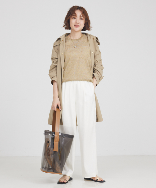 qualite（カリテ）の「【Traditional Weatherwear】レインコート（トレンチコート・レディース・ダークベージュ・フリー）」の6枚目の写真