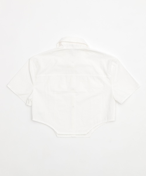 Figments（フィグメンツ）の「アジャスタータイ半袖シャツ（シャツ/ブラウス・レディース・ホワイト・FREE）」の5枚目の写真