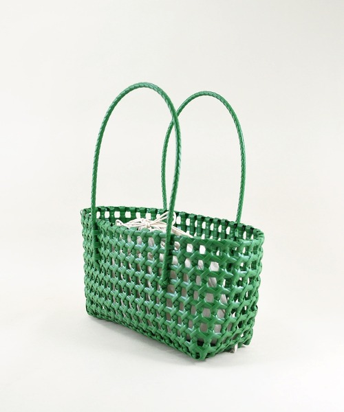 styiro（スタイロ）の「メッシュメルカドバッグ/巾着付き（かごバッグ・レディース・レッド/ベージュ/グリーン/ブラック・FREE）」の4枚目の写真
