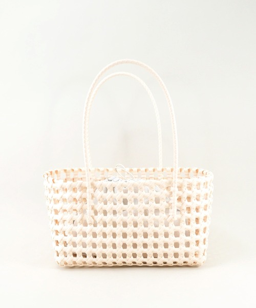 styiro（スタイロ）の「メッシュメルカドバッグ/巾着付き（かごバッグ・レディース・レッド/ベージュ/グリーン/ブラック・FREE）」の7枚目の写真