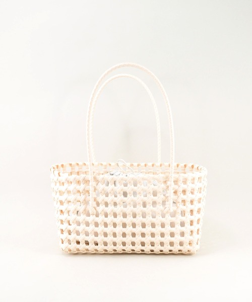 styiro（スタイロ）の「メッシュメルカドバッグ/巾着付き（かごバッグ・レディース・レッド/ベージュ/グリーン/ブラック・FREE）」の8枚目の写真