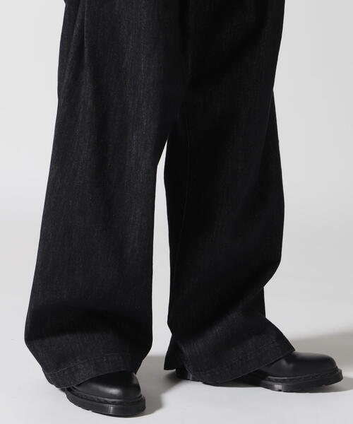 Toironier(トワロニエ)の「Toironier/トワロニエ/Denim 2Tuck Side Tuck Pants(その他パンツ・メンズ・ブラック・1/2)」の17枚目の写真