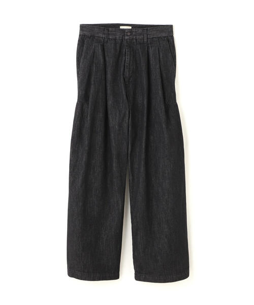 Toironier(トワロニエ)の「Toironier/トワロニエ/Denim 2Tuck Side Tuck Pants(その他パンツ・メンズ・ブラック・1/2)」の19枚目の写真