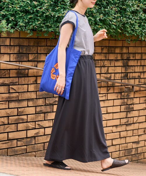 FREAK'S STORE(フリークスストア)の「限定展開 FREAK'S STORE OUTDOORS DRYMIX ドライミックス マキシスカート(吸水速乾・接触冷感・UVカット)(スカート・レディース・オレンジ/ブラック/オリーブ/グレー・SMALL/MEDIUM)」の9枚目の写真