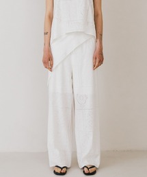 COTTON VELOUR LAYERED PANTS/コットンベロアレイヤードパンツ
