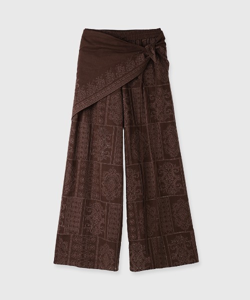 CREDONA（クレドナ）の「CUTWORK LACE PANTS/カットワークレースパンツ（その他パンツ・レディース・ホワイト/ブラウン/ネイビー・FREE）」の11枚目の写真