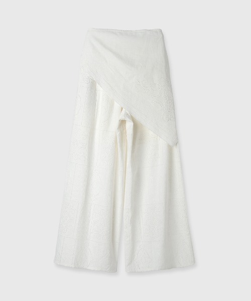 credona CUTWORK LACE PANTS 白 CUTWORK LACE PANTS/カットワークレースパンツ（その他パンツ