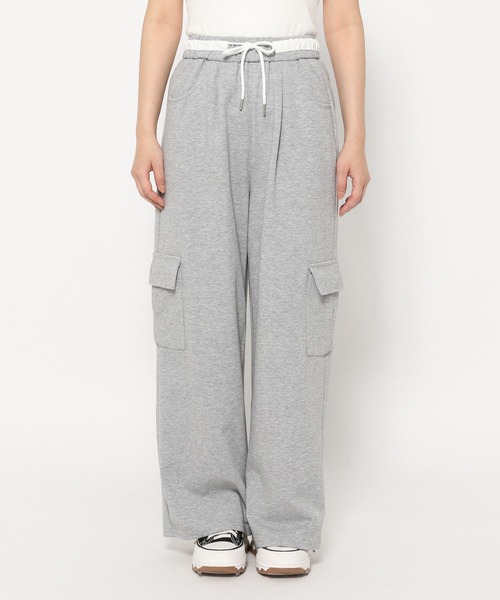 3.3 Field Trip （3.3フィールドトリップ）の「3.3 Field Trip／スウェットカーゴパンツ（カーゴパンツ・レディース・ブラック/グレー・FREE）」の8枚目の写真