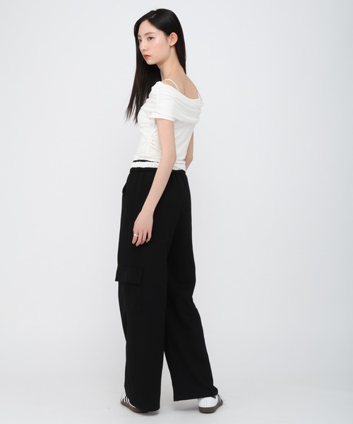 3.3 Field Trip （3.3フィールドトリップ）の「3.3 Field Trip／スウェットカーゴパンツ（カーゴパンツ・レディース・ブラック/グレー・FREE）」の21枚目の写真