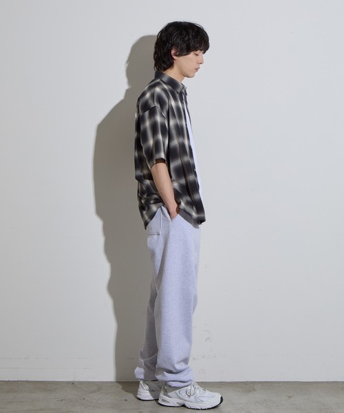 SLICK(スリック)の「【SLICK/スリック】Ombre Check Drawstring Shirt / オンブレチェックドローストリングシャツ/ オーバーサイズ(シャツ/ブラウス・メンズ・ブラック/ブラウン・1/2/3)」の19枚目の写真