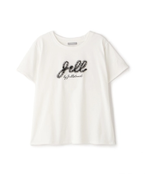 JILL by JILL STUART(ジルバイジルスチュアート)の「◇チュールフリルロゴTシャツ(Tシャツ/カットソー・レディース・ホワイト/ブラック・FREE)」の14枚目の写真