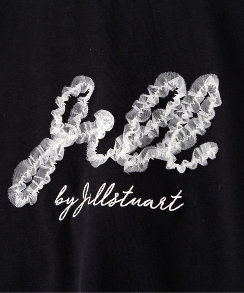 JILL by JILL STUART(ジルバイジルスチュアート)の「◇チュールフリルロゴTシャツ(Tシャツ/カットソー・レディース・ホワイト/ブラック・FREE)」の11枚目の写真