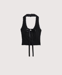 LA POMME petit（ラポミ・プチ）の「Romantic Lace Halter Top（キャミソール）」