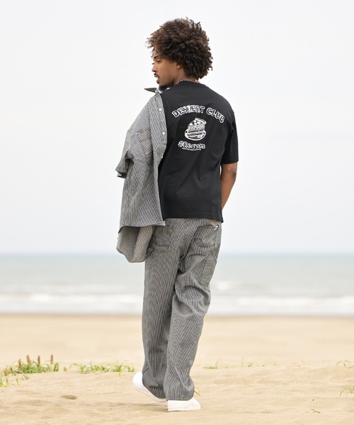 #Re:room（リルーム）の「ヒッコリーペインターワイドデニムパンツ（デニムパンツ・メンズ・ブルー/ブラック・MEDIUM/LARGE/SMALL）」の17枚目の写真