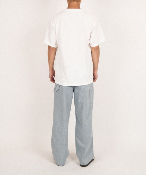 #Re:room（リルーム）の「ヒッコリーペインターワイドデニムパンツ（デニムパンツ・メンズ・ブルー/ブラック・MEDIUM/LARGE/SMALL）」の5枚目の写真