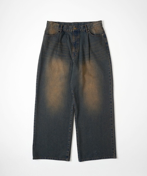 ASSORTED TUCK BAGGY DENIM PANTS／アソートタックバギーデニムパンツ