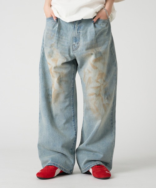kutir(クティール)の「ASSORTED TUCK BAGGY DENIM PANTS/アソートタックバギーデニムパンツ(デニムパンツ・メンズ・ブラック系/ブルー系/ブルー系2/インディゴブルー/ブラック・SMALL/MEDIUM/LARGE)」の15枚目の写真