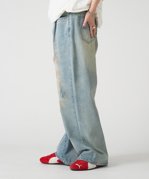 kutir(クティール)の「ASSORTED TUCK BAGGY DENIM PANTS/アソートタックバギーデニムパンツ(デニムパンツ・メンズ・ブラック系/ブルー系/ブルー系2/インディゴブルー/ブラック・SMALL/MEDIUM/LARGE)」の14枚目の写真