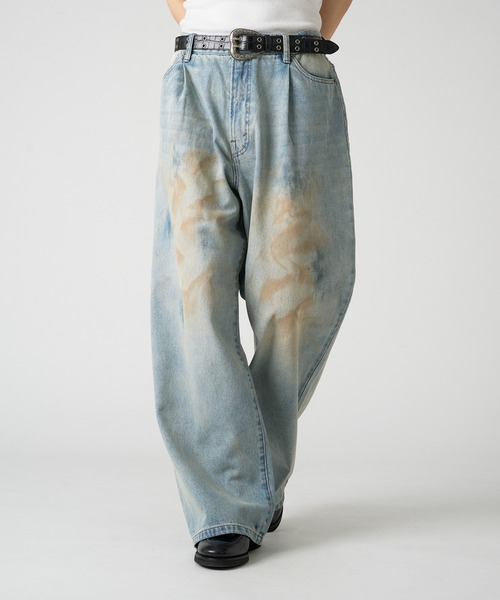 kutir(クティール)の「ASSORTED TUCK BAGGY DENIM PANTS/アソートタックバギーデニムパンツ(デニムパンツ・メンズ・ブラック系/ブルー系/ブルー系2/インディゴブルー/ブラック・SMALL/MEDIUM/LARGE)」の16枚目の写真