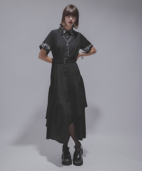 専用新品タグ付き　ハレ　シシュウフラシワンピース(HARE) HARE（ハレ）の「シシュウフラシワンピース(HARE)（ワンピース