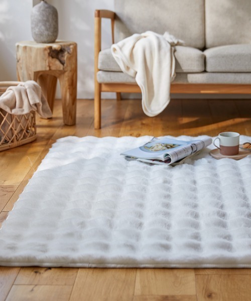 トラデザイン フェイクファーラグ インパクト大！ゴージャス