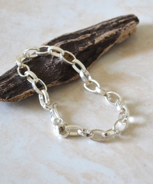 MANANAS】New Oval Link Chain Bracelet (Men's) Sliver925