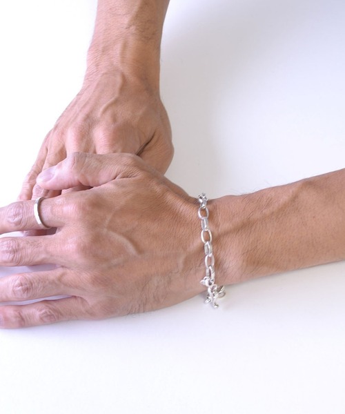 MANANAS】New Oval Link Chain Bracelet (Men's) Sliver925