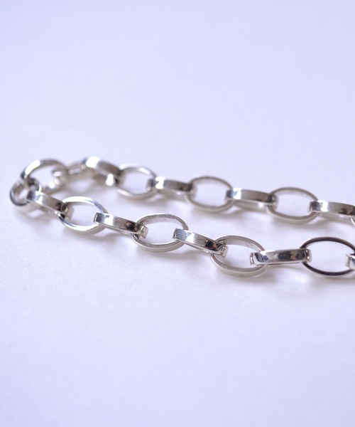 MANANAS】New Oval Link Chain Bracelet (Men's) Sliver925