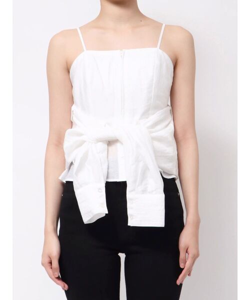 MURUA（ムルーア）の「マルチウェイシアーシャツ（シャツ/ブラウス・レディース・その他/グレー/ホワイト/ライトグリーン・FREE）」の22枚目の写真