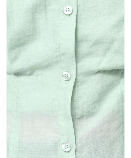 MURUA（ムルーア）の「マルチウェイシアーシャツ（シャツ/ブラウス・レディース・その他/グレー/ホワイト/ライトグリーン・FREE）」の10枚目の写真