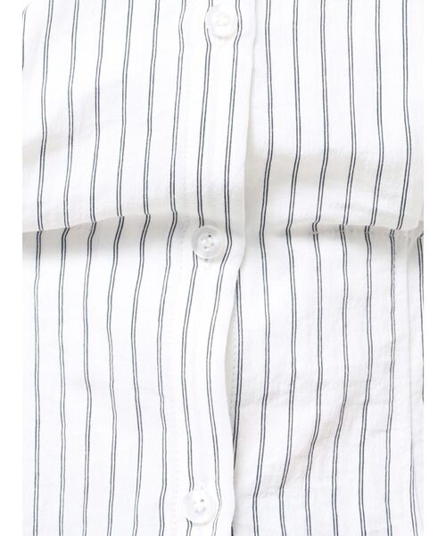 MURUA（ムルーア）の「マルチウェイシアーシャツ（シャツ/ブラウス・レディース・その他/グレー/ホワイト/ライトグリーン・FREE）」の8枚目の写真