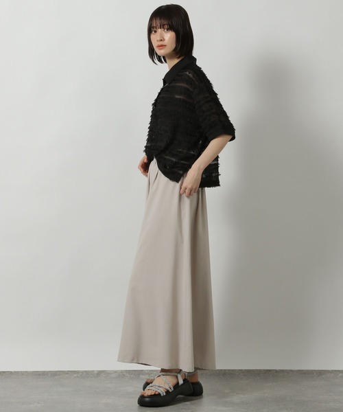 LAKOLE(ラコレ)の「ジャガードポロシャツ / 499546(Tシャツ/カットソー・レディース・ブラウン/ブラック/オフホワイト・FREE)」の10枚目の写真