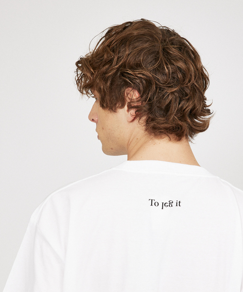 DESIGNWORKS(デザインワークス)の「【スラングロゴ】半袖 Tシャツ(Tシャツ/カットソー・メンズ・ホワイト/ブラック/アイボリー・46/48/50)」の7枚目の写真