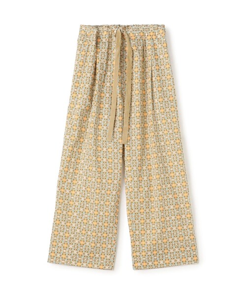 サマーリバティ コットンギャザーパンツ