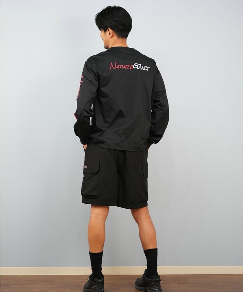 ムラサキスポーツ(ムラサキスポーツ)の「【限定】Nature Gangネイチャーギャング 長袖Tシャツ/ロンT バックプリント NG25ST03(Tシャツ/カットソー・メンズ・ベージュ/ブラック・M/L/XL)」の12枚目の写真