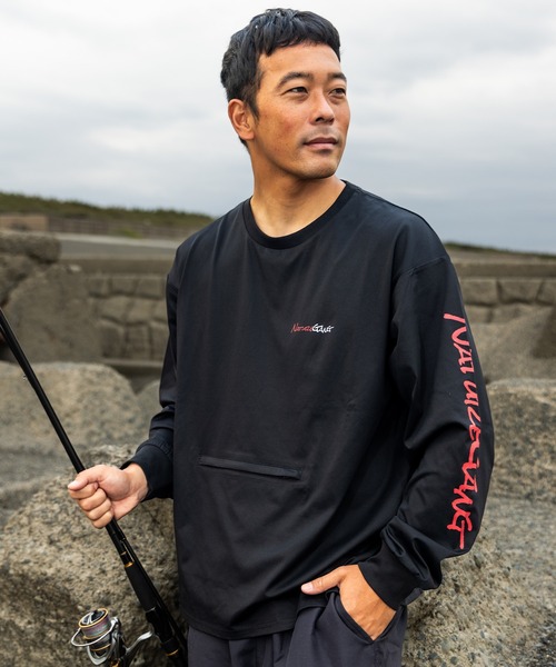 ムラサキスポーツ(ムラサキスポーツ)の「【限定】Nature Gangネイチャーギャング 長袖Tシャツ/ロンT バックプリント NG25ST03(Tシャツ/カットソー・メンズ・ベージュ/ブラック・M/L/XL)」の16枚目の写真