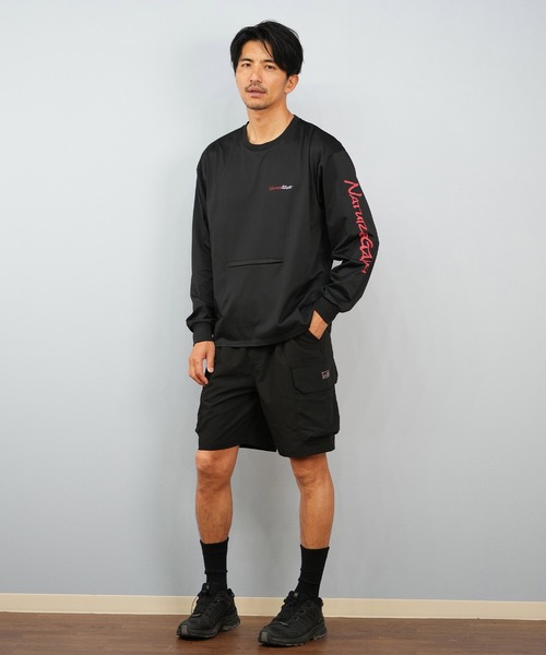 ムラサキスポーツ(ムラサキスポーツ)の「【限定】Nature Gangネイチャーギャング 長袖Tシャツ/ロンT バックプリント NG25ST03(Tシャツ/カットソー・メンズ・ベージュ/ブラック・M/L/XL)」の13枚目の写真