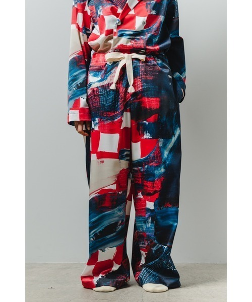 StPT(エスティーピーティー)の「【EM(em)】Room wear Long Pants/アートデザインルームウェア/ロングパンツ(その他パンツ・レディース・ブルー系その他/ベージュ系その他/ホワイト系その他/レッド系その他/ブルー系その他2/ピンク系その他・LARGE/MEDIUM)」の1枚目の写真