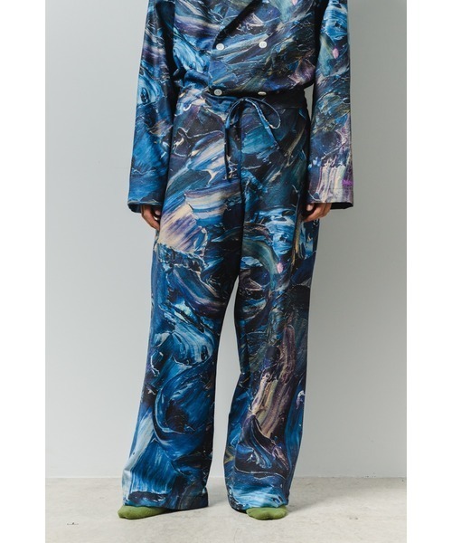 StPT(エスティーピーティー)の「【EM(em)】Room wear Long Pants/アートデザインルームウェア/ロングパンツ(その他パンツ・レディース・ブルー系その他/ベージュ系その他/ホワイト系その他/レッド系その他/ブルー系その他2/ピンク系その他・LARGE/MEDIUM)」の5枚目の写真