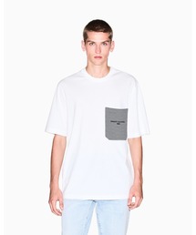 【A|X アルマーニ エクスチェンジ】パッチポケットディテール 半袖クルーネックTシャツ/REGULAR+