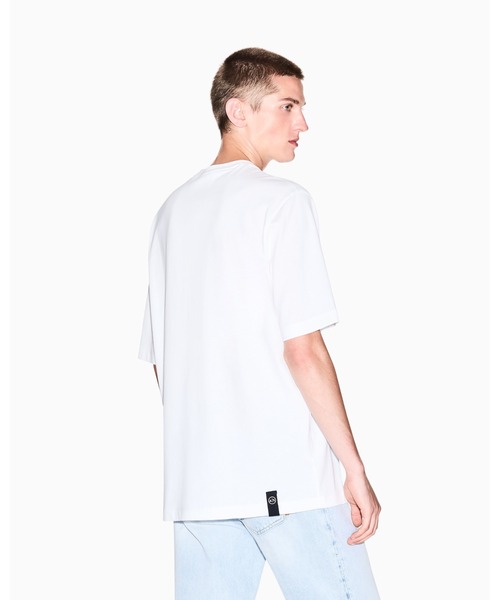 ARMANI EXCHANGE(アルマーニエクスチェンジ)の「【A|X アルマーニ エクスチェンジ】パッチポケットディテール 半袖クルーネックTシャツ/REGULAR+(Tシャツ/カットソー・メンズ・オフホワイト/ダークネイビー・XX-LARGE/LARGE/MEDIUM/SMALL/X-LARGE/X-SMALL)」の8枚目の写真