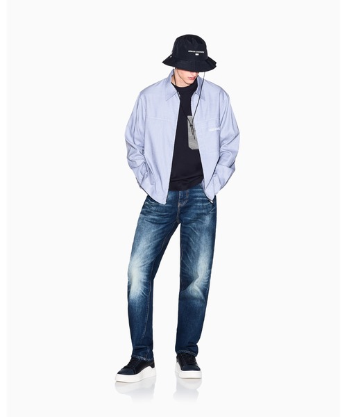 ARMANI EXCHANGE(アルマーニエクスチェンジ)の「【A|X アルマーニ エクスチェンジ】パッチポケットディテール 半袖クルーネックTシャツ/REGULAR+(Tシャツ/カットソー・メンズ・オフホワイト/ダークネイビー・XX-LARGE/LARGE/MEDIUM/SMALL/X-LARGE/X-SMALL)」の6枚目の写真