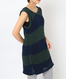 RNA | K2723 ワイドボーダーメッシュタンク(ニット/セーター)