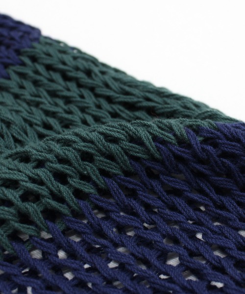 RNA（アールエヌエー）の「K2723 ワイドボーダーメッシュタンク（ニット/セーター・レディース・グリーン/ブラック×ホワイト/ブラウン・MEDIUM）」の9枚目の写真